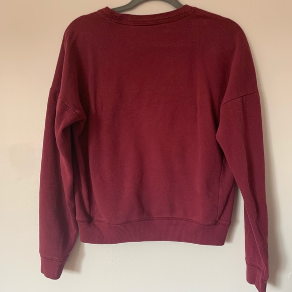 PINK marron long sleeve crew neck sweater - Picture 3 of 3
